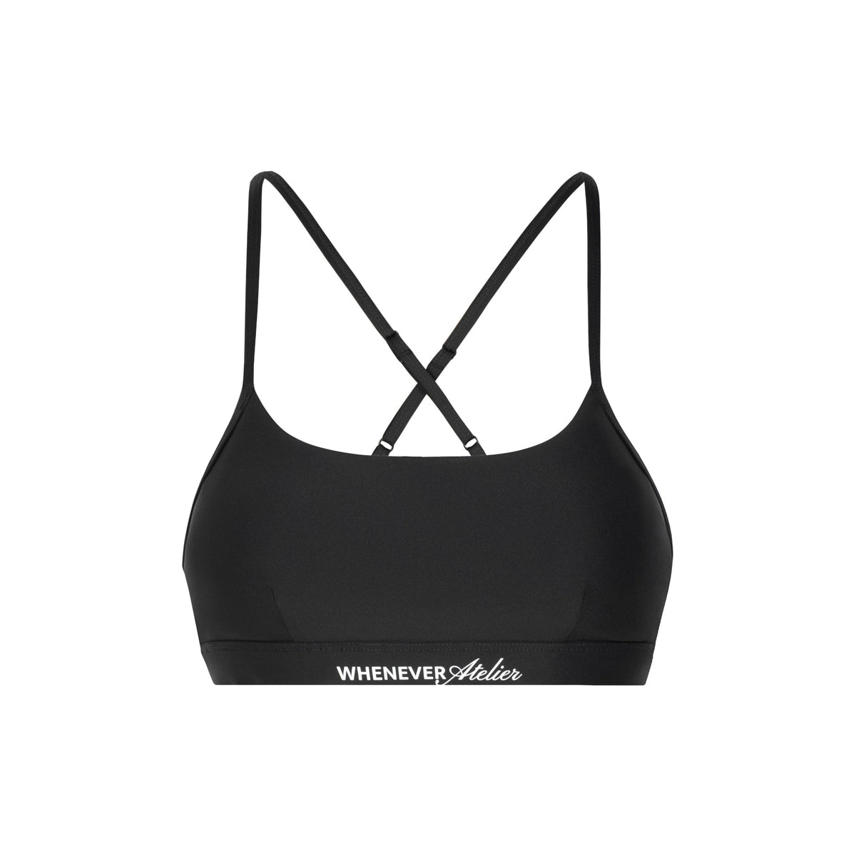 "WHENEVER" BASIC RACERBACK BRA / BLACK