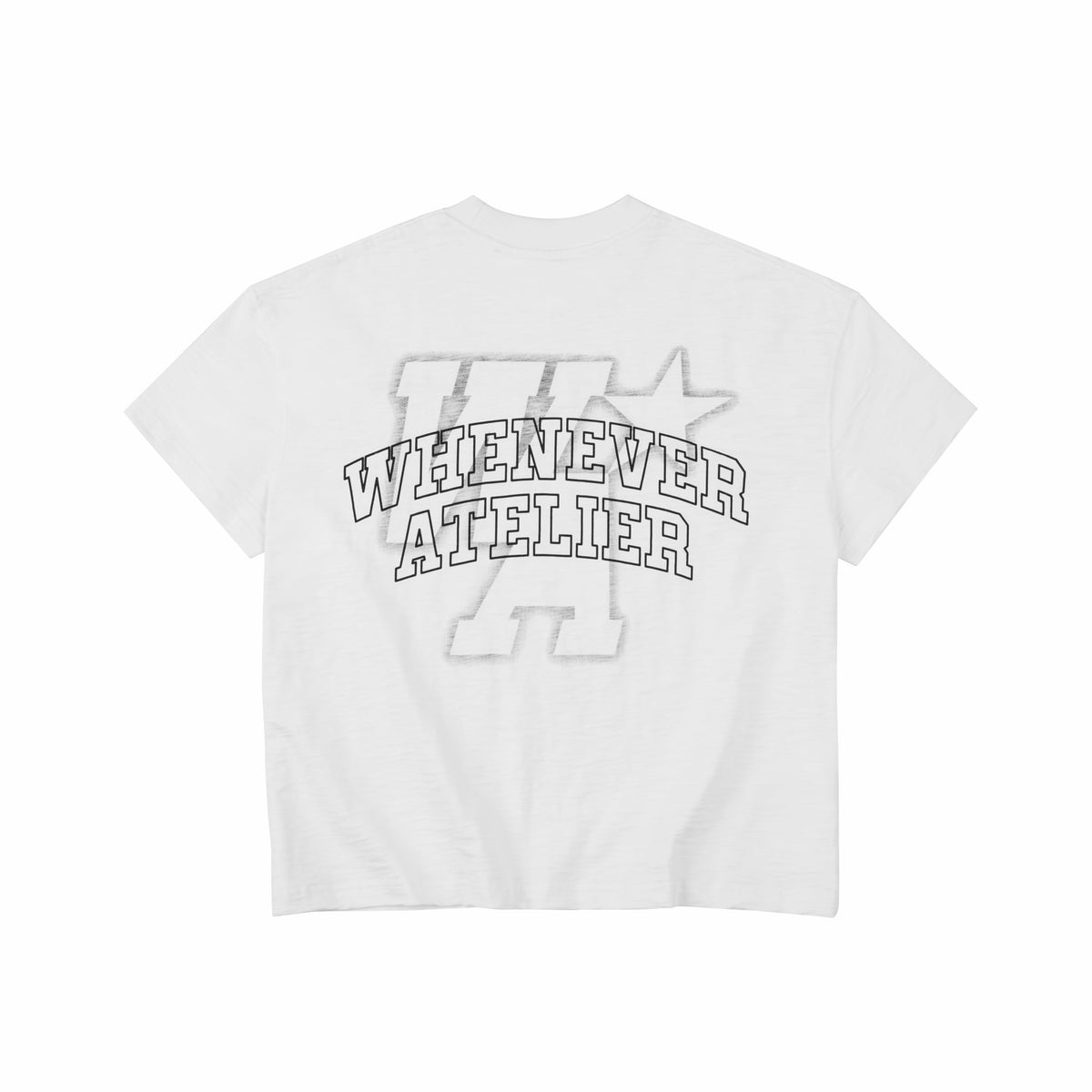 "WHENEVER" BIG LOGO WA T-SHIRT / WHITE