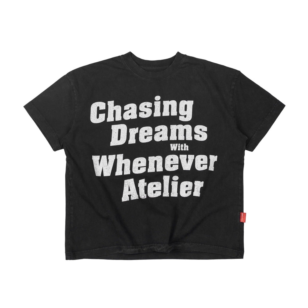 "WHENEVER" SS26 CDWWA T-SHIRT / BLACK