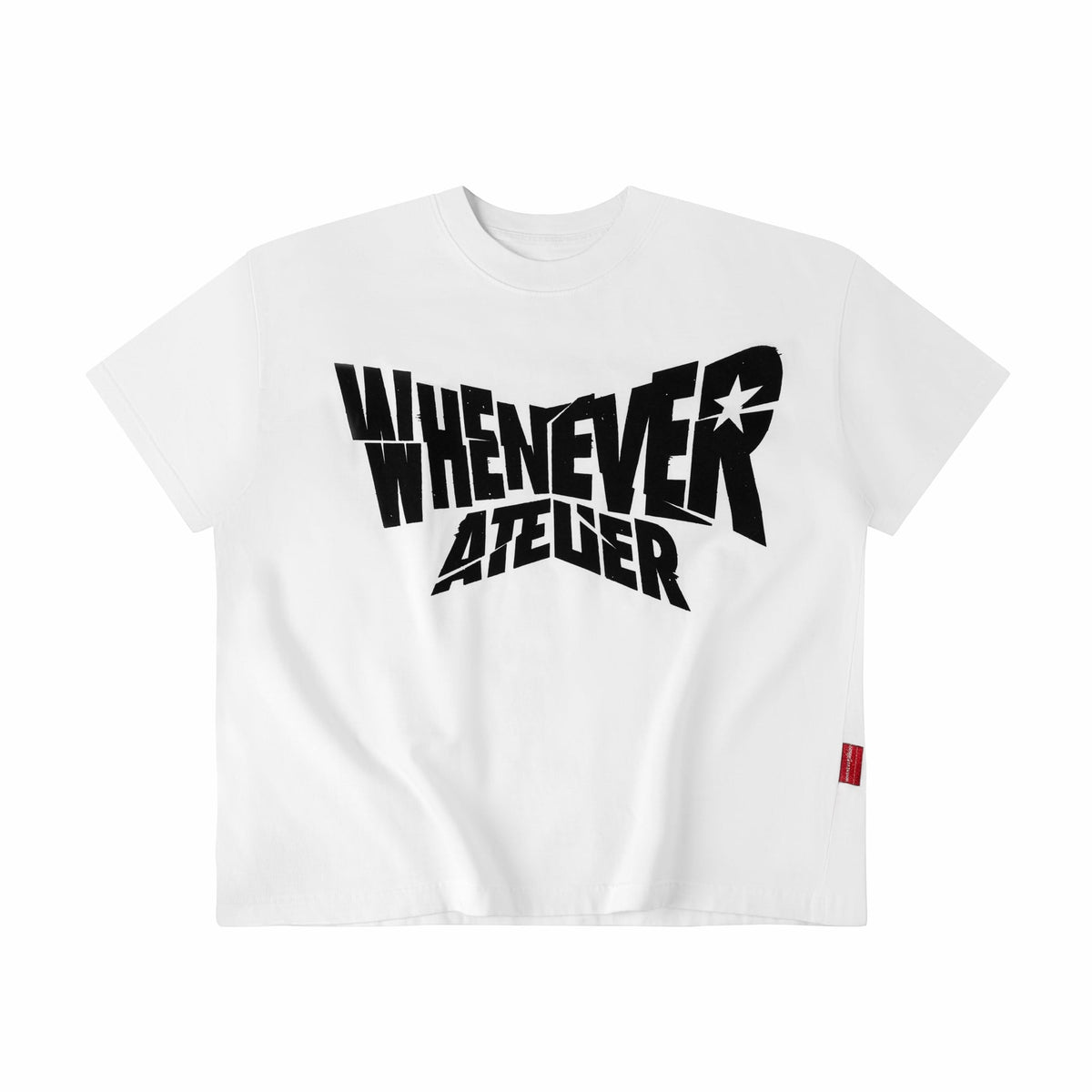 "WHENEVER" ARC LOGO T-SHIRT / WHITE