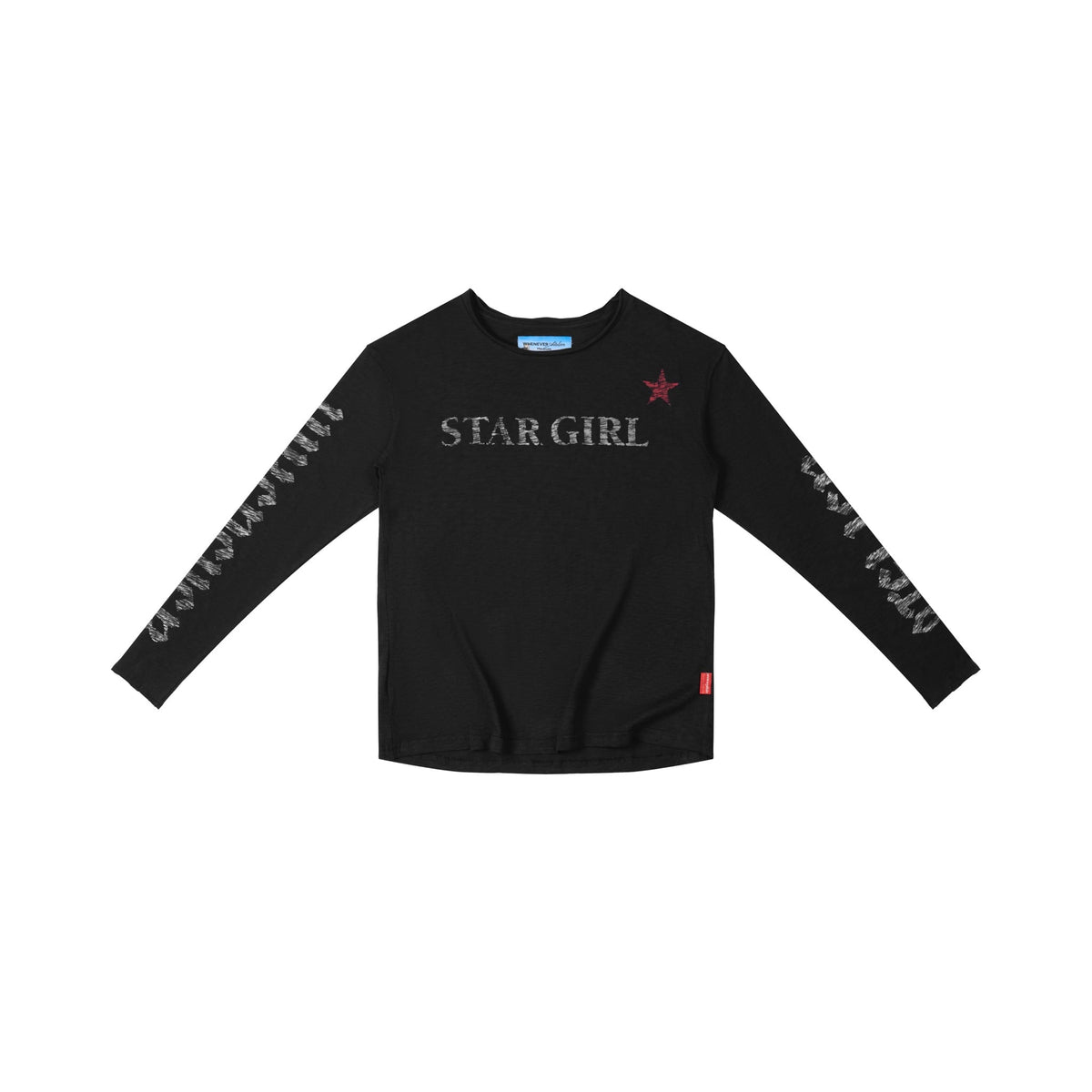 "WHENEVER" STAR GIRL LONG SLEEVE / BLACK