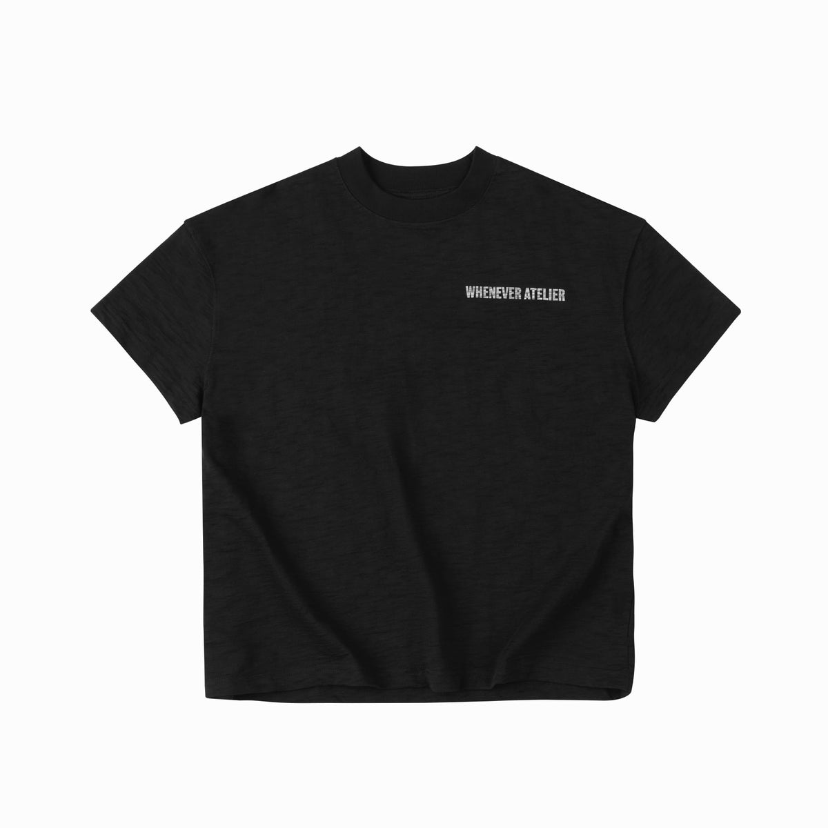 "WHENEVER" BIG LOGO WA T-SHIRT / BLACK