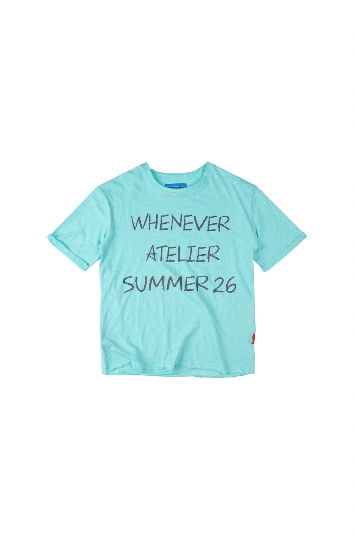 "WHENEVER" SUMMER 26 T-SHIRT / TIFFANY BLUE