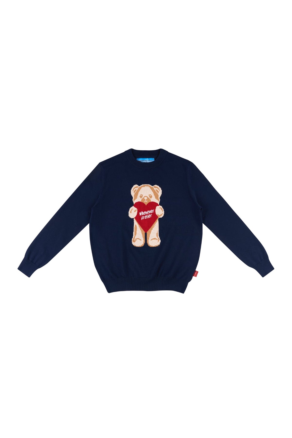 "WHENEVER" LITTLE BEAR SWEATER / NAVY