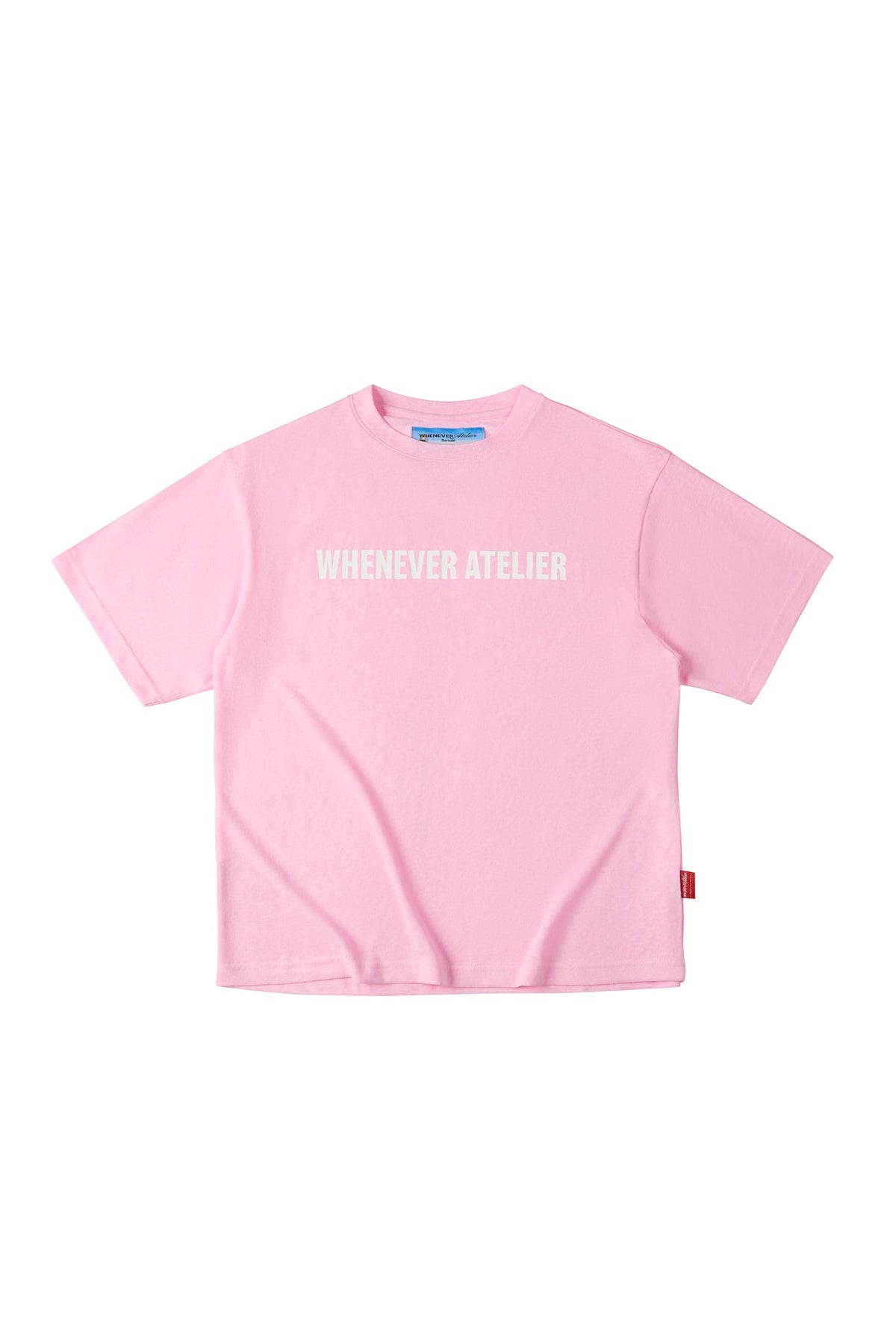 "WHENEVER" STAR MANIFESTO T-SHIRT / PINK
