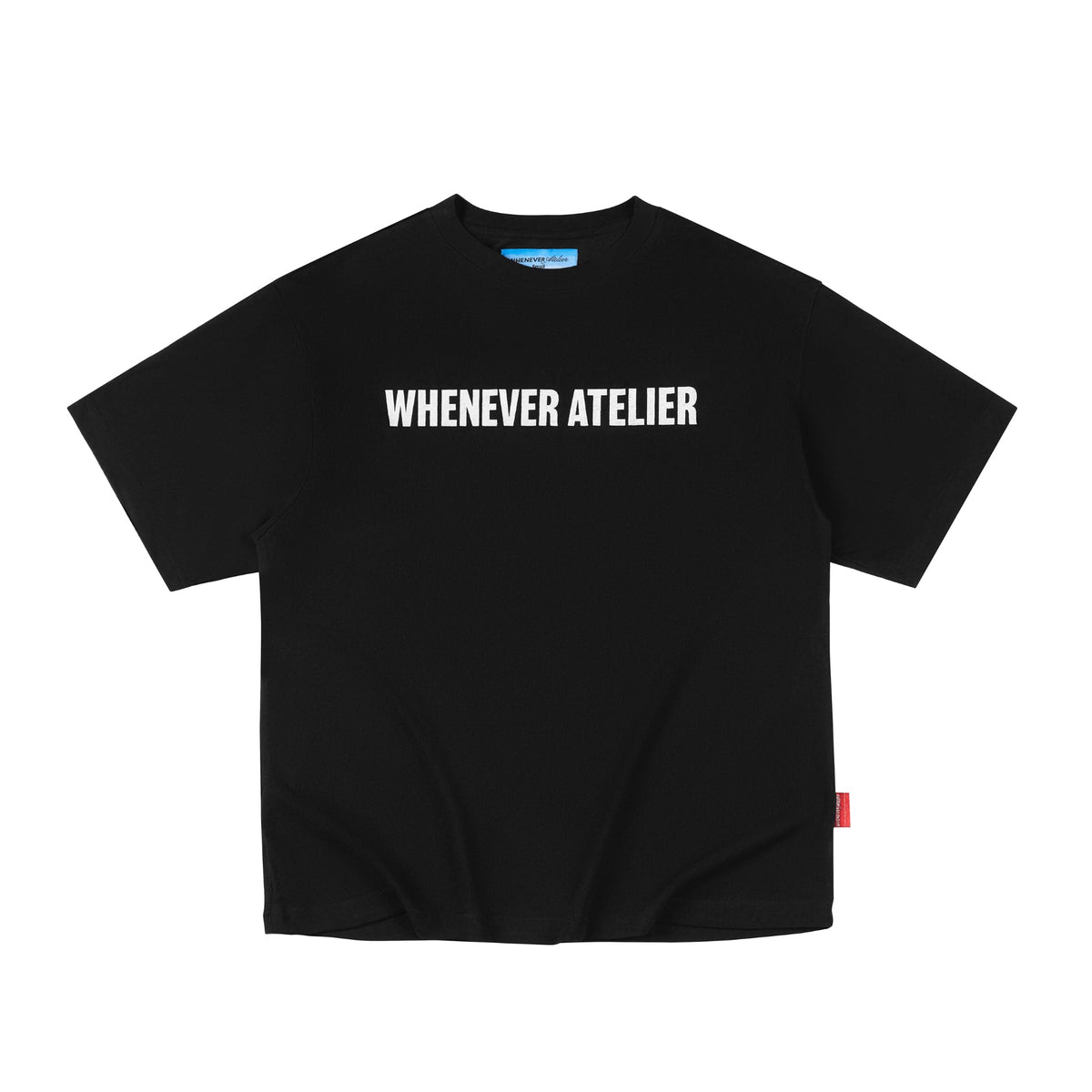 "WHENEVER" STAR MANIFESTO T-SHIRT / BLACK