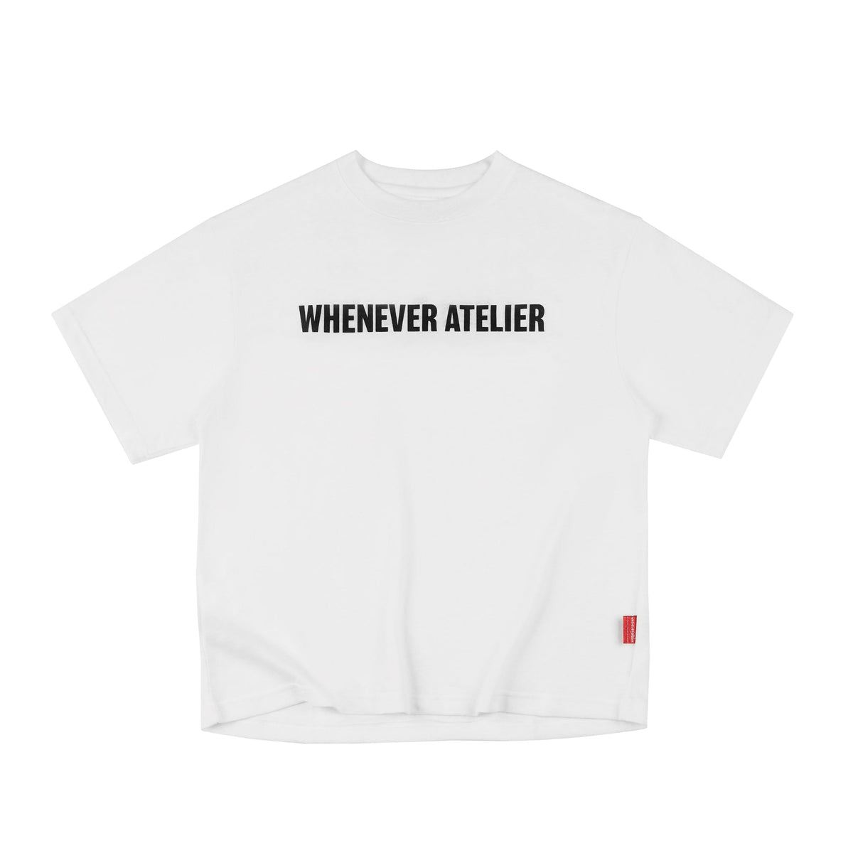 "WHENEVER" STAR MANIFESTO T-SHIRT / WHITE