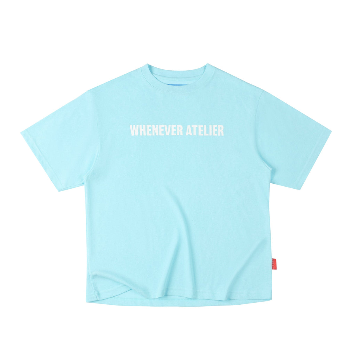"WHENEVER" STAR MANIFESTO T-SHIRT / BABY BLUE